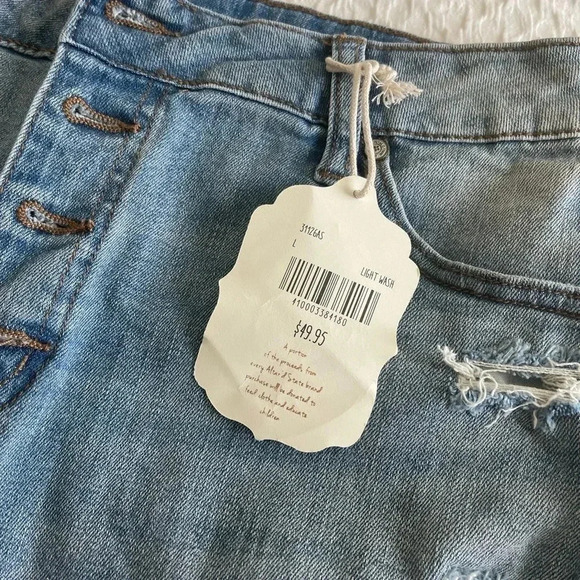 Alter’d State - skye skirt - denim light wash - size L - Picture 2 of 3